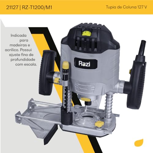 Razi Tupia de Coluna 127v, 1200W, 30.000 RPM, 55mm