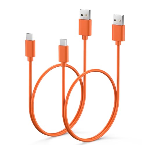 weishan 2-Pack USB C Power Cable for Ring Battery Doorbell 2024-1.6ft 50cm Short Round Charging Cord...