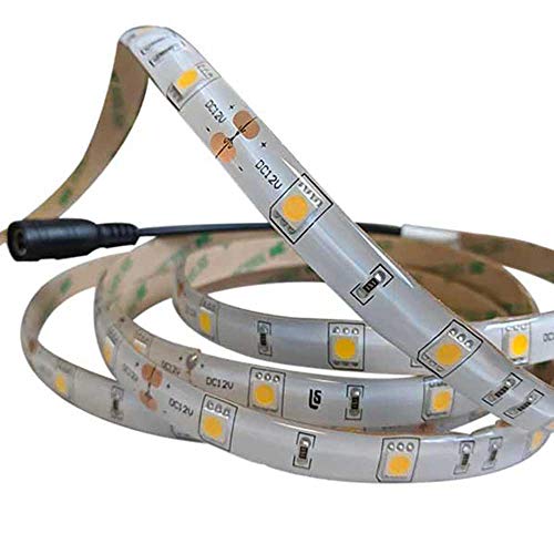 12V Waterproof LED Flex Strip - Length 3ft. Indoor/Outdoor use. Warm White