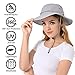 Mosquito Head Net Hat - Bug Cap UPF 50+ Sun Protection with Hidden Netting for Beekeeping Hiking Men & Women Light Grey