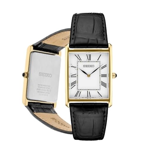 SEIKO Mens Essential SGP RECT WHT DI