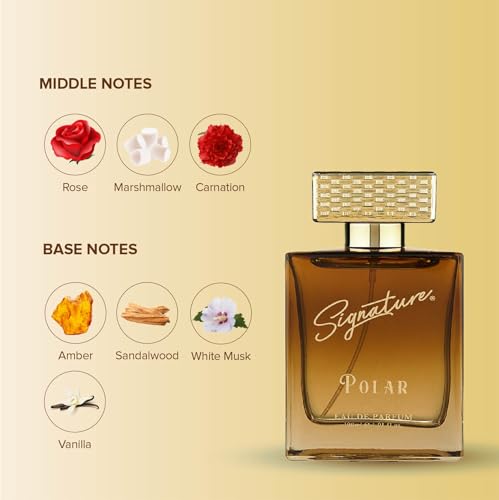 Signature Aura Polar Parfume 100ml | Floral Fruity Gourmand Scent Eau De Parfum | Unisex Luxury Long Lasting Perfume For Men & Women | EDP Fragrance for Gift | Ideal for Every Occasion | Notes: Fruity