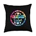 Groovy Counseling Squad Appreciation Week Back to School Throw Pillow
