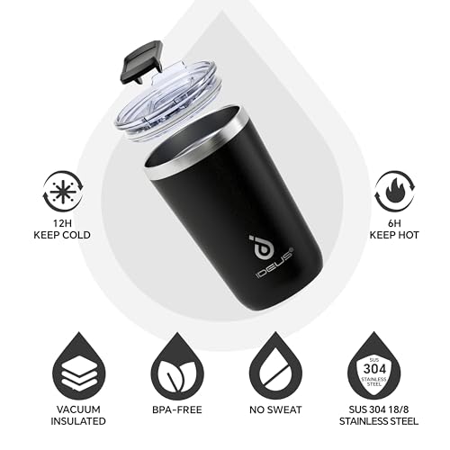 IDEUS Vaso de 20 oz termo para agua fría y café caliente portátil 3