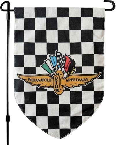 Indy 500 Flag Racing Flag 12x18 Inche Garden Decorations for Racing Fans Badroom Yard Home Wall Decor Indoor Outdoor Party Dorm