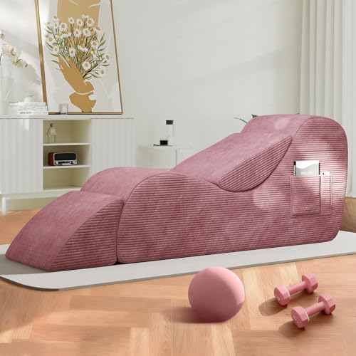 Selyteramy Yoga Chairs for Adults with Removable Lumbar Pillow &