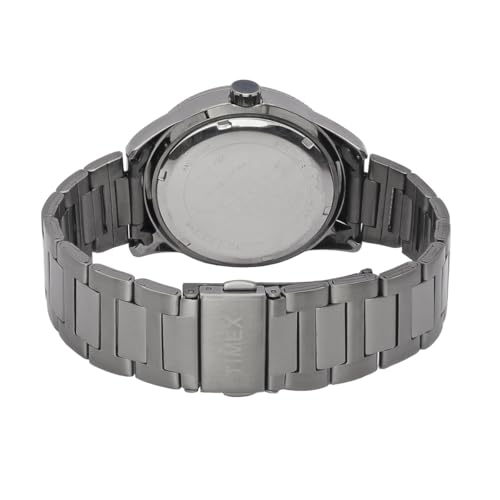 TIMEX Store TIMEX Analog Watch for Men Grey Dial Gunmetal Bracelet - Image 4