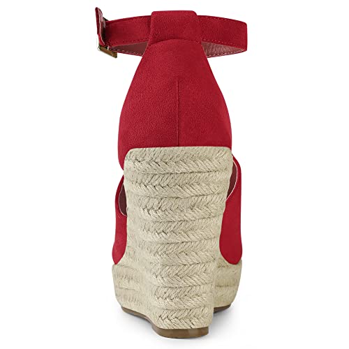 Allegra K Women's Espadrilles Platform Heels Wedges Sandals3