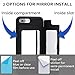 TORU CX PRO for iPhone 8 Plus/iPhone 7 Plus Case Wallet | Protective Shockproof Heavy Duty Cover with Hidden Card Holder & Card Slot | Plastic Mirror Included - Black