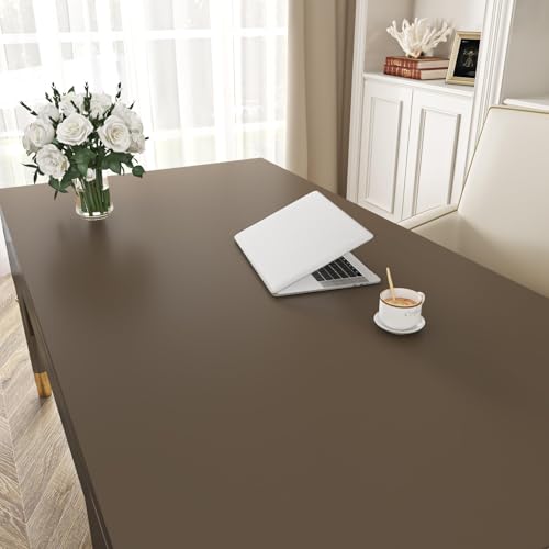 Papel tapiz autoadhesivo vinilo marrón oscuro extraíble lavable 5