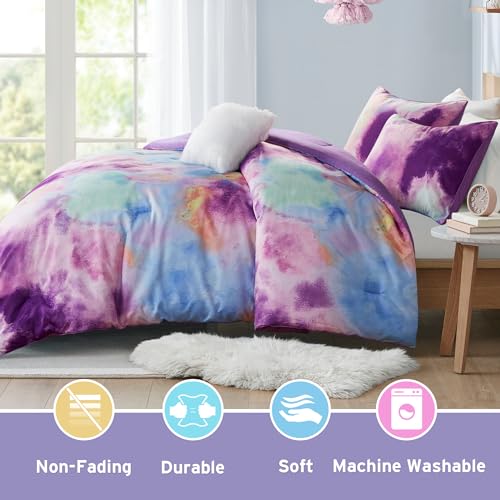 image for Intelligent Design Queen Size Comforter Set, Watercolor Comforter Set 