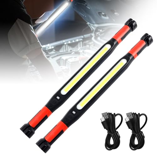 Magnetic Rechargeable LED Work Light Bar (2 Pack)