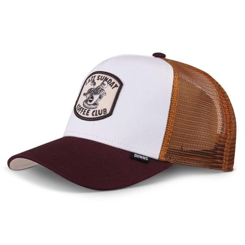 Casquette Trucker HFT Coffee Club Djinns en mesh style baseball marron