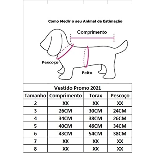 Vestido pet para cachorro - Lobo Azul - Vestido para cachorro Tamanho:6