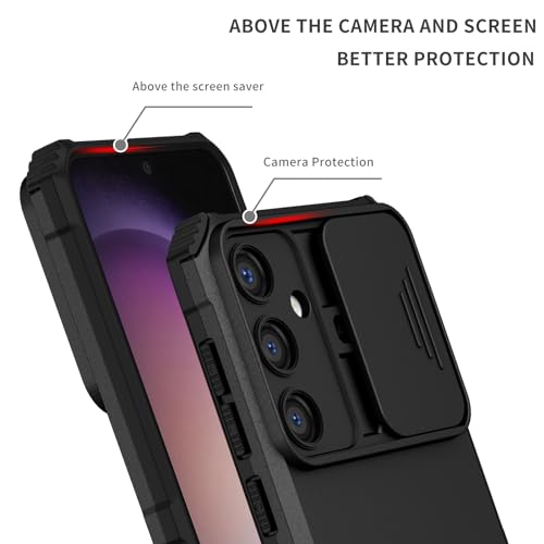 Coque Galaxy S24 Plus fine pour vos déplacements avec support vidéo noir