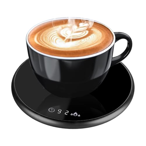 Mug Heater, Coffee Warmer for Desk with Auto Keep Warm & Shut Off, 2 Temperature Adjustments Electric Beverage Cup Warmer, Portable Candle Warmer Plate for Coffee Beverage Milk