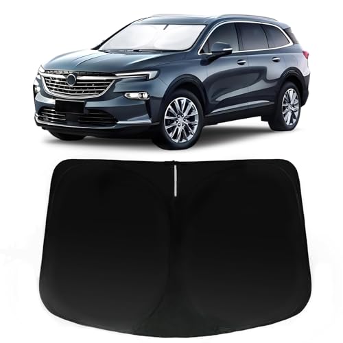 Image of Car Front Windshield Sun Shade for Enclave 2018-2024, Car Window SunShades Shield Cover Visor Protector with 240T Reflective Fabric UV & Sun Heat Protection Accessories