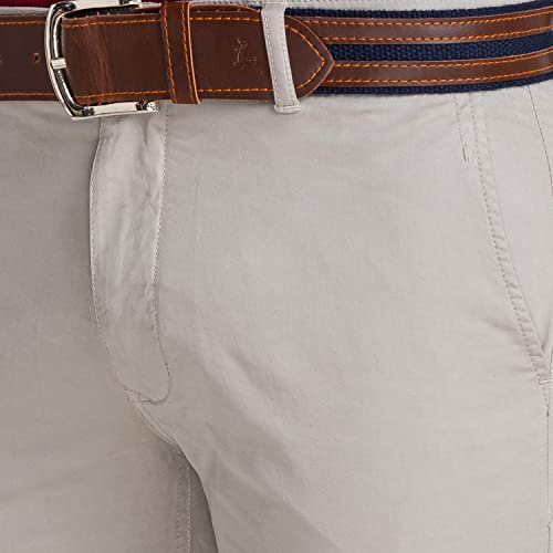Image of Parx Men's Cotton Blend Rfd Pattern Low Rise Tapered Fit Flat Front Casual Trouser
