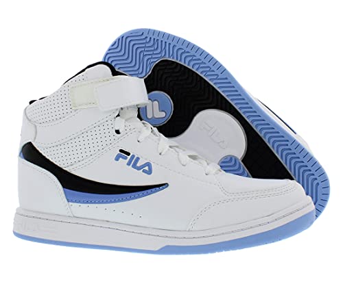 Fila BBN 92 Mid Strap Boys Shoes Size 6, Color: White/Blue/Black2