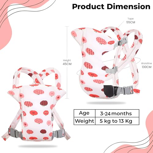 Image of Bembika Baby Carrier Newborn to Toddler with Multiple Positions Infant Carrier Soft Baby Holder Kangaroo Bag Sling Carrier All Seasons - Apple