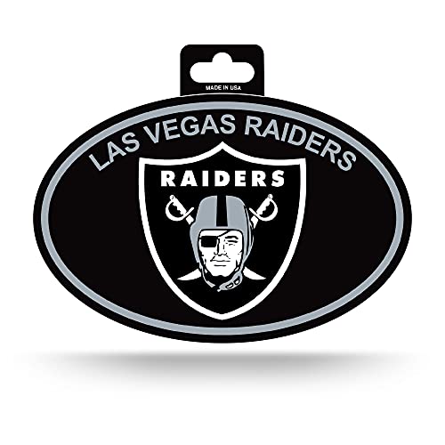 Rico Industries NFL Las Vegas Raiders Color Team Logo Oval Sticker