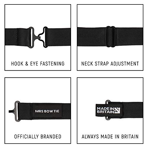 Buy Mrs Bow Tie Montgomery Patterned Bow Tie, Pre Tied Burgundy at