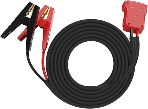 Jumper Cables Works with Milwaukee 18v Batteries, 8 Gauge 6.5 Ft Car Battery Jump Starter, Heavy Duty Automotive Booster Cables for Jump Starting Dead or Weak Battery with Carrying Bag (No Battery)