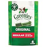 Greenies Veterinarian-Recommended Adult Natural Dental Dog Treats Regular Size, Original Flavor, 6 oz. Pack, 6 Count
