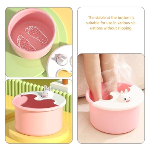 Spa de pies lavable color naranja para uso en casa miniatura 3