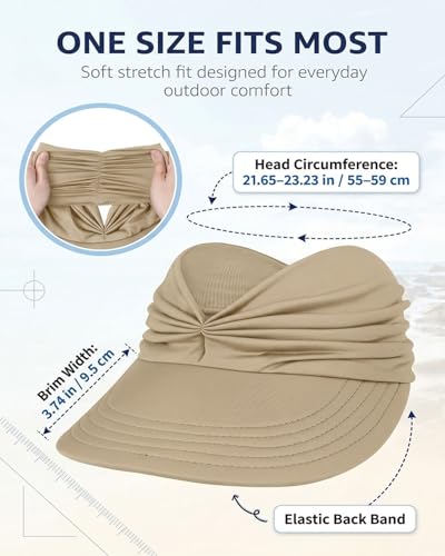 Visera deportiva plegable con protección UV para mujer miniatura 6