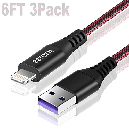 Long iPhone Charger Cable (3Pack 6FT) Extra Long Charging Cord 6 Feet/2M