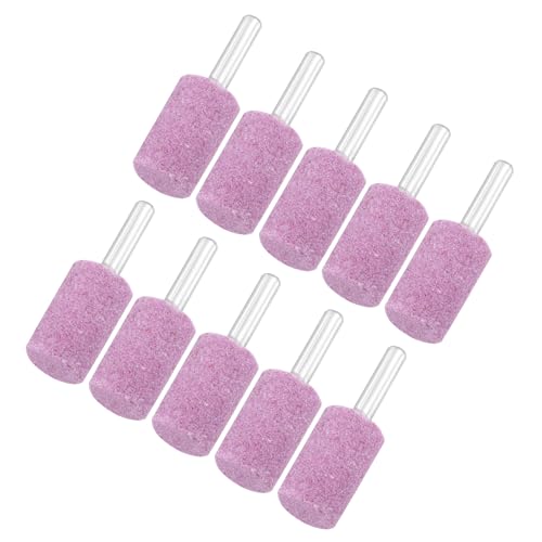 Meules abrasives montées M METERXITY 16mm cylindre grain 80 pour outils rotatifs tige 6mm x10