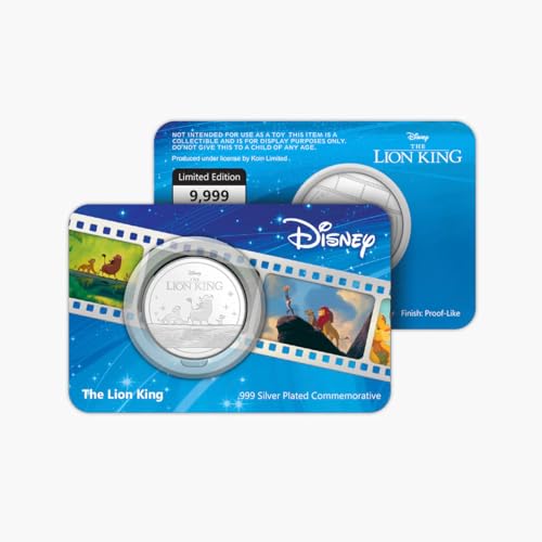 FANTASY CLUB Edición Especial El Rey León Moneda Coleccionable de 32 mm – Homenaje a un Clásico de Disney – Edición Limitada y Numerada (9,999 Unidades)