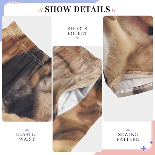 ZZXXB Cute Puppy Dogs Boys Long Pants Soft Trousers Elastic Waist Kids Lounge Bottoms with Pockets S-XL4