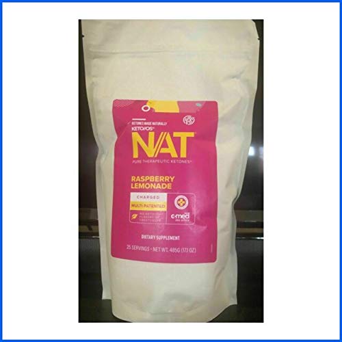 Pruvit Keto OS NAT Charged Raspberry lemonade, New Sealed Bulk Bag 25 servings