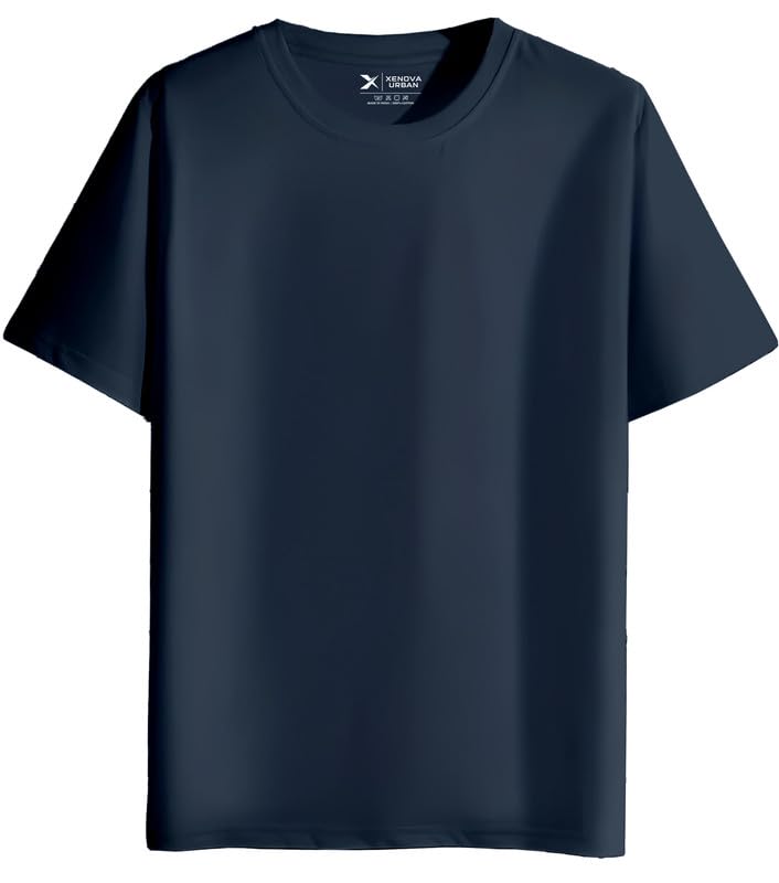 Image of XENOVAURBAN Unisex Regular Cotton Solid Color Tshirt