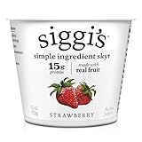 siggi's Icelandic Strained Nonfat Yogurt, Strawberry, 5.3 oz. Single Serve Cup – Thick, Protein-Rich Yogurt