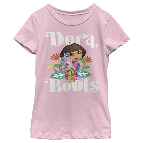 T-shirt Dora et Babouche pour fille Nickelodeon en coton à manches courtes