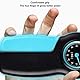 Handgriff-Krafttrainer, Handgriff-Krafttester, Hand-Dynamometer, Ergonomisches Griffstärke-Messgerät, Griff-Dynamometer (Blau Schwarz)