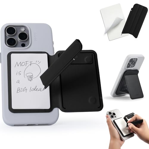 MOFT Snap Notizblock Handy Ständer, Magnetische Handy Ständer Aktion Inspiration Ständer, Inklusive Zwei Arten von Notizblock und Magnetische Unsichtbaren Stift