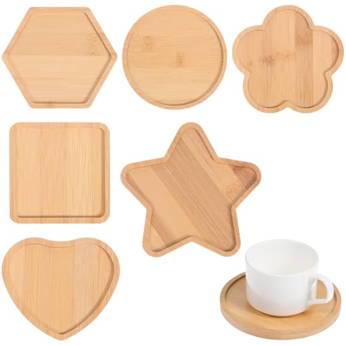 Sous-verres vierges en bois VILLCASE de formes variées pour vos loisirs créatifs