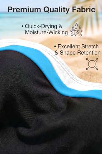 Image of Daci Womens Strapless Tankini Swimsuits- 2 Piece Tummy Control Tankini Swimsuit Bandeau Tankini Tops with Bottoms