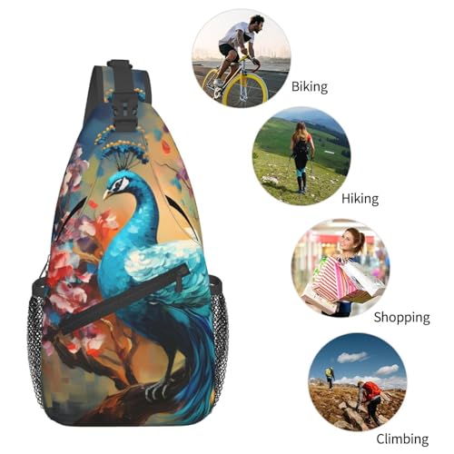 Bolso bandolera unisex liviano para viajes y actividades al aire libre miniatura 6