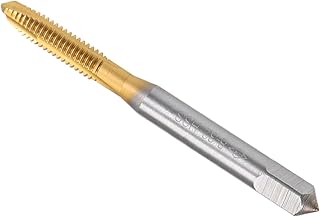 CoCud Spiral Point Taps, 8-32 UNC Thread, Titanium Coated High Speed Steel 6542 Screw Milling Threading Tap - (Applications: for Tapping Drilling Machine), 1-Piece