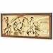 Avatar: The Last Airbender Action Scene Sepia Framed Wood Wall Decor - Vintage Avatar Picture for Kids' Bedroom or Play Room