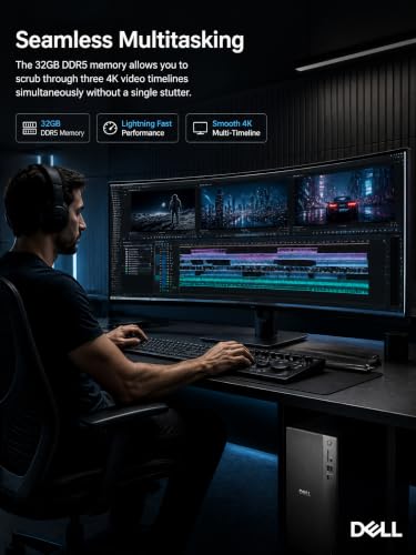 Image of Dell Tower Computer Desktop Intel Ultra 7 265F RTX 5060 64GB 1TB Win 11 Pro