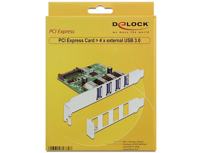 Carte d'interfaces DeLOCK 89360 USB 3.2 Gen 1 interne pour PC