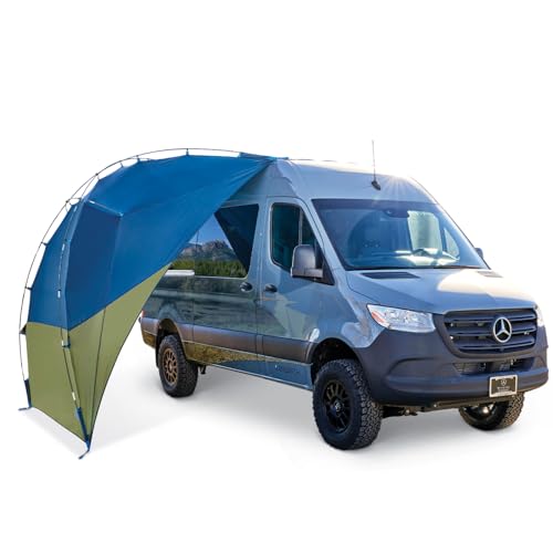 Kelty Sideroads Awning Shelter for Car Camping Tailgating and Summer Beach Trips Protection from Elements and UV Universal Mount Sturdy Steel Frame Easy Setup