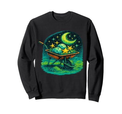 Paisajismo Celestial - Jardín cósmico, floración Astral, Surrealista Sudadera