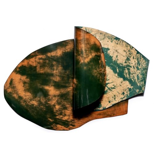 Buckleguy.com Rocado Shell Cordovan, Marble, Green, 4oz, 3.3 sqft - (.31 m2)